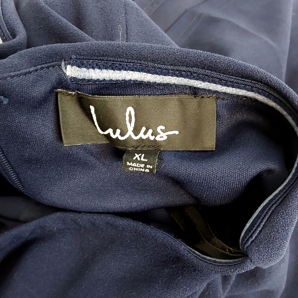 Lulus Lynne Navy Blue Off-the-Shoulder Maxi Dress - Picture 4 of 9